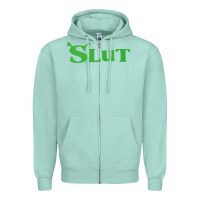 Seafoam SHREK SLUT GREEN SHIRT Zipper Hoodie - linhVisuals