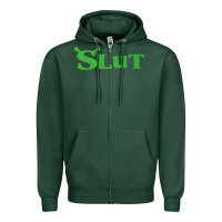 Sports Green SHREK SLUT GREEN SHIRT Zipper Hoodie - linhVisuals