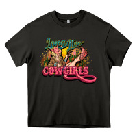 Asphalt Long life Cowgirls Heavy Core Tee - HowdyJamesFarm