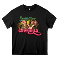 Black Long life Cowgirls Heavy Core Tee - HowdyJamesFarm