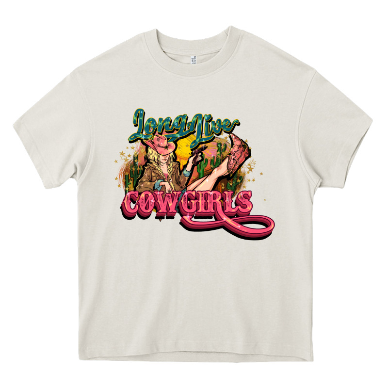 Long Life Cowgirls Heavy Core Tee by HowdyJamesFarm | Teevron