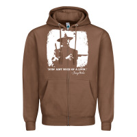 Chestnut josey wales player film Zipper Hoodie - linhVisuals
