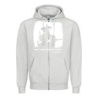 Dove Grey josey wales player film Zipper Hoodie - linhVisuals