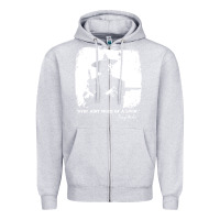 Heather Grey josey wales player film Zipper Hoodie - linhVisuals