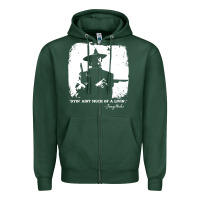 Sports Green josey wales player film Zipper Hoodie - linhVisuals
