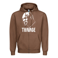 Chestnut THAVAGE Zipper Hoodie - linhVisuals
