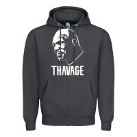 Smoke THAVAGE Zipper Hoodie - linhVisuals