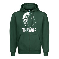 Sports Green THAVAGE Zipper Hoodie - linhVisuals