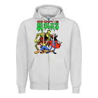 Dove Grey groovie ghoulies Zipper Hoodie - linhVisuals