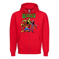 Red groovie ghoulies Zipper Hoodie - linhVisuals