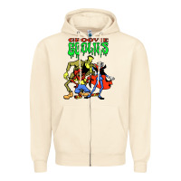 Sandshell groovie ghoulies Zipper Hoodie - linhVisuals