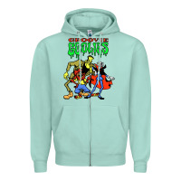 Seafoam groovie ghoulies Zipper Hoodie - linhVisuals
