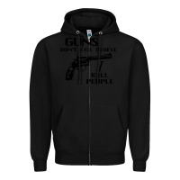 Black guns dont kill people i kill people 1996 Zipper Hoodie - linhVisuals