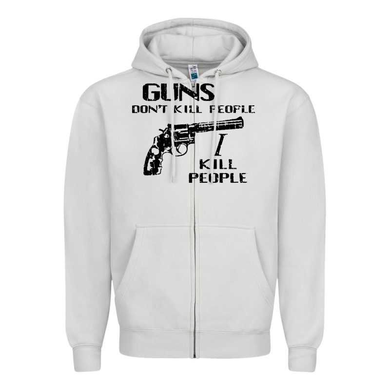 Guns Dont Kill People I Kill People 1996 Zipper Hoodie by linhVisuals | Teevron