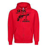 Red guns dont kill people i kill people 1996 Zipper Hoodie - linhVisuals