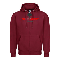 Burgundy s1000rr not humane Zipper Hoodie - linhVisuals
