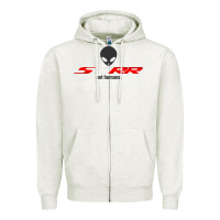 Oatmeal Heather s1000rr not humane Zipper Hoodie - linhVisuals
