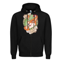 Black chin up   robin hood Zipper Hoodie - linhVisuals
