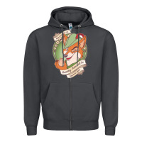 Smoke chin up   robin hood Zipper Hoodie - linhVisuals
