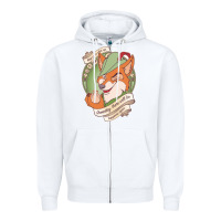 White chin up   robin hood Zipper Hoodie - linhVisuals