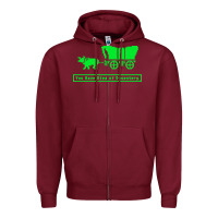 Burgundy you have died of dysentery oregon trail Zipper Hoodie - linhVisuals