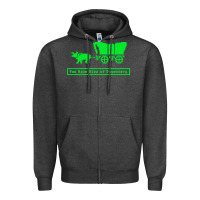 Charcoal Heather you have died of dysentery oregon trail Zipper Hoodie - linhVisuals