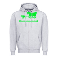 Heather Grey you have died of dysentery oregon trail Zipper Hoodie - linhVisuals