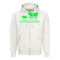 Oatmeal Heather you have died of dysentery oregon trail Zipper Hoodie - linhVisuals