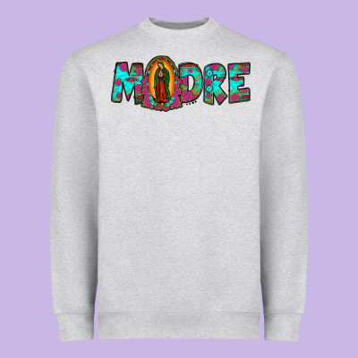 Our Lady Of Guadalupe Madre Heavyweight Sweatshirt Designed By Jahusdesignshop