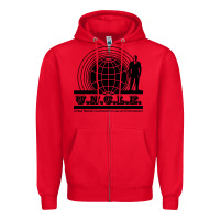 Red the man from u.n.c.l.e. Zipper Hoodie - linhVisuals