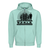 Seafoam the man from u.n.c.l.e. Zipper Hoodie - linhVisuals