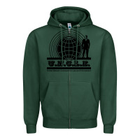 Sports Green the man from u.n.c.l.e. Zipper Hoodie - linhVisuals