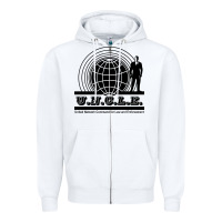 White the man from u.n.c.l.e. Zipper Hoodie - linhVisuals