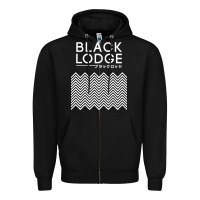 Black twin peaks inspired japanese black lodge Zipper Hoodie - linhVisuals