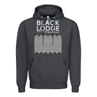 Smoke twin peaks inspired japanese black lodge Zipper Hoodie - linhVisuals