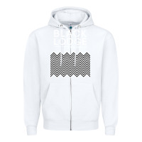White twin peaks inspired japanese black lodge Zipper Hoodie - linhVisuals