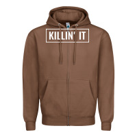 Chestnut killin' it t Zipper Hoodie - linhVisuals