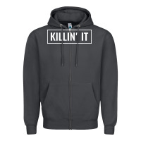 Smoke killin' it t Zipper Hoodie - linhVisuals