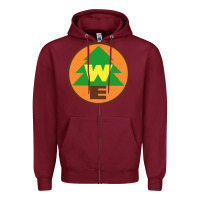 Burgundy wilderness explorers Zipper Hoodie - linhVisuals