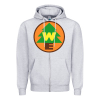 Heather Grey wilderness explorers Zipper Hoodie - linhVisuals