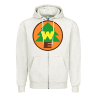 Oatmeal Heather wilderness explorers Zipper Hoodie - linhVisuals