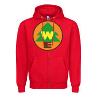 Red wilderness explorers Zipper Hoodie - linhVisuals