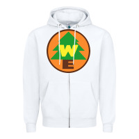 White wilderness explorers Zipper Hoodie - linhVisuals