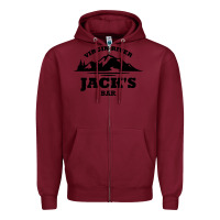 Burgundy jacks bar virgin river Zipper Hoodie - linhVisuals