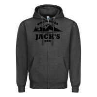 Charcoal Heather jacks bar virgin river Zipper Hoodie - linhVisuals