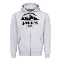 Heather Grey jacks bar virgin river Zipper Hoodie - linhVisuals