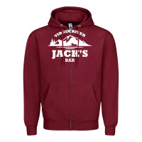 Burgundy jacks bar virgin river Zipper Hoodie - linhVisuals