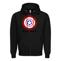 Black i can do this all day graphic mens & womens t shirt Zipper Hoodie - linhVisuals