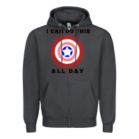 Smoke i can do this all day graphic mens & womens t shirt Zipper Hoodie - linhVisuals