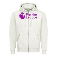 Oatmeal Heather premier #league Zipper Hoodie - linhVisuals